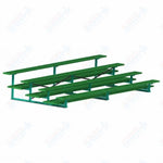 Jaypro Sports Bleacher  - 4 Row - Double Foot Plank, All Aluminum Bleachers, Powder Coated - 15' L (BLDP-4ALPC)