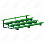 Jaypro Sports Bleacher  - 4 Row - Double Foot Plank, All Aluminum Bleachers, Powder Coated - 15' L (BLDP-4ALPC)