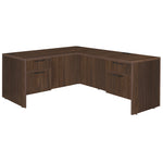Regency Legacy L Desk with Double Pedestal Drawer Unit Corner Desks Legacy and Professional Laminate Finish 71