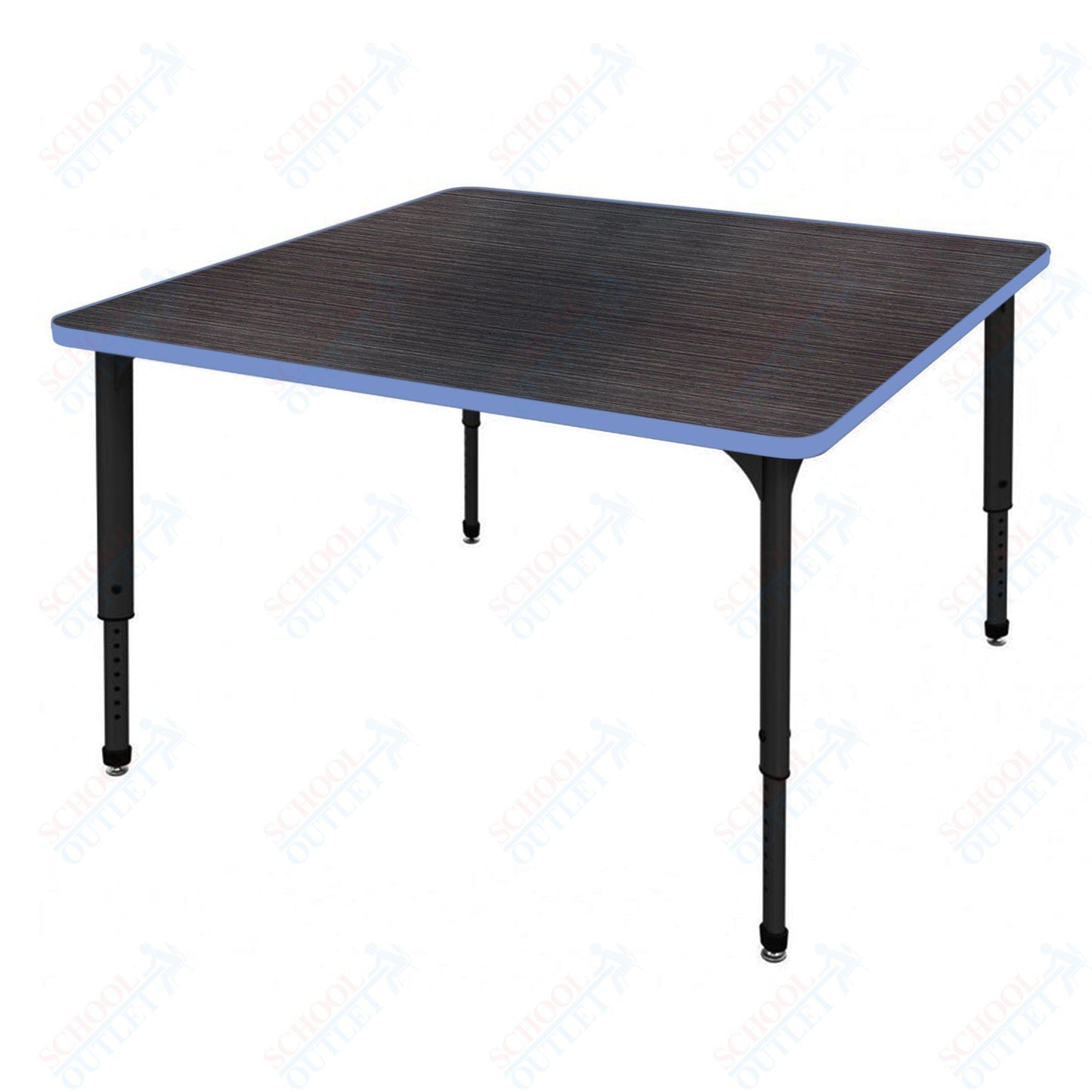 Marco Apex Series 36" Square Preschool Activity Table Height Adjustable Legs 17"-24" (38-2212-MB)
