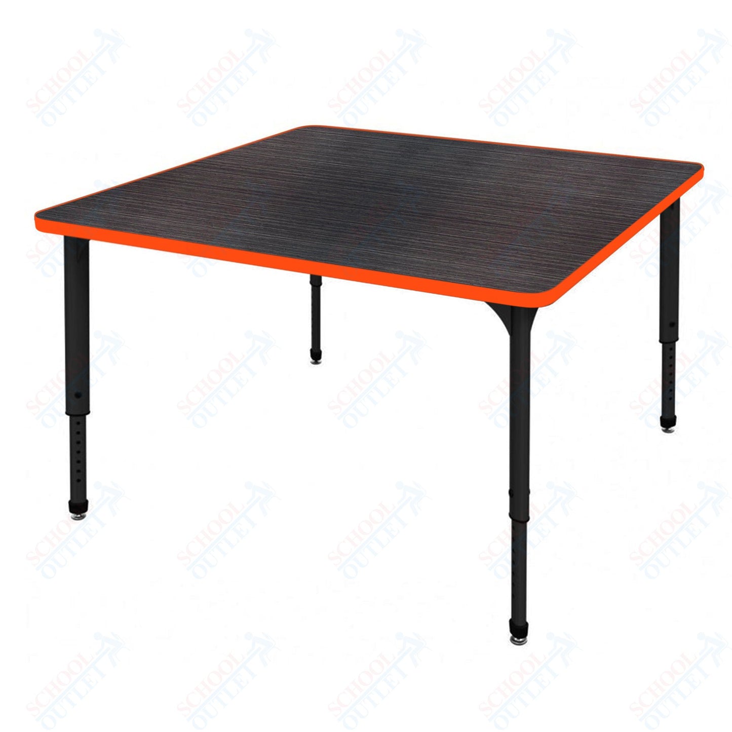 Marco Apex Series 36" Square Preschool Activity Table Height Adjustable Legs 17"-24" (38-2212-MB)
