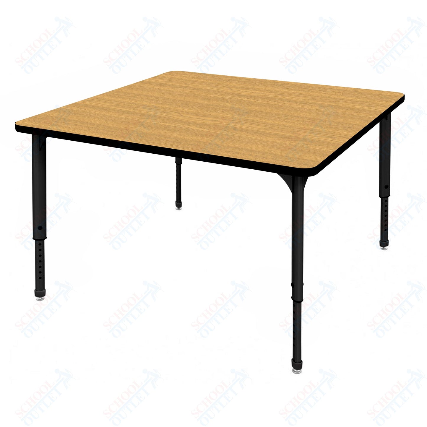 Marco Apex Series 42" Square School Activity Table Adjustable Height 21"-30" (38-2214-MA)
