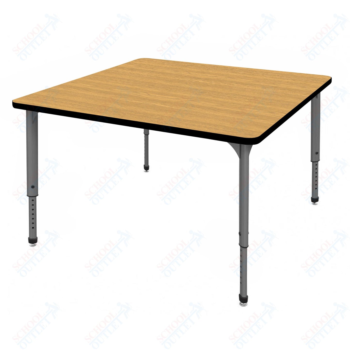 Marco Apex Series 42" Square School Activity Table Adjustable Height 21"-30" (38-2214-MA)