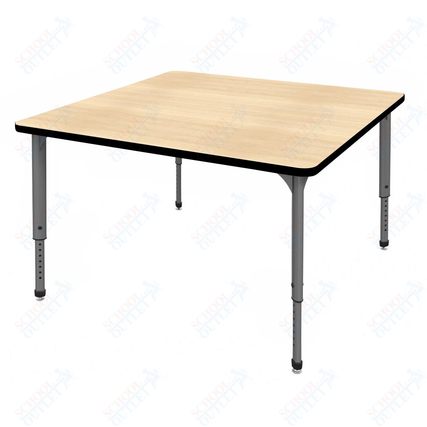 Marco Apex Series 42" Square School Activity Table Adjustable Height 21"-30" (38-2214-MA)