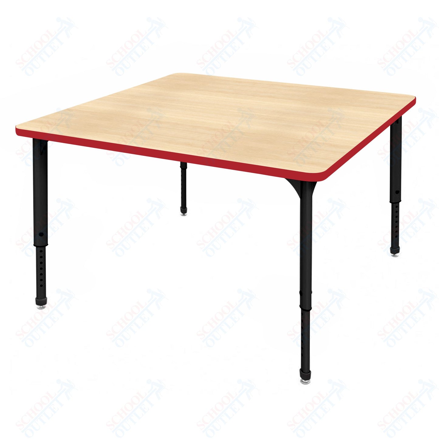 Marco Apex Series 42" Square School Activity Table Adjustable Height 21"-30" (38-2214-MA)