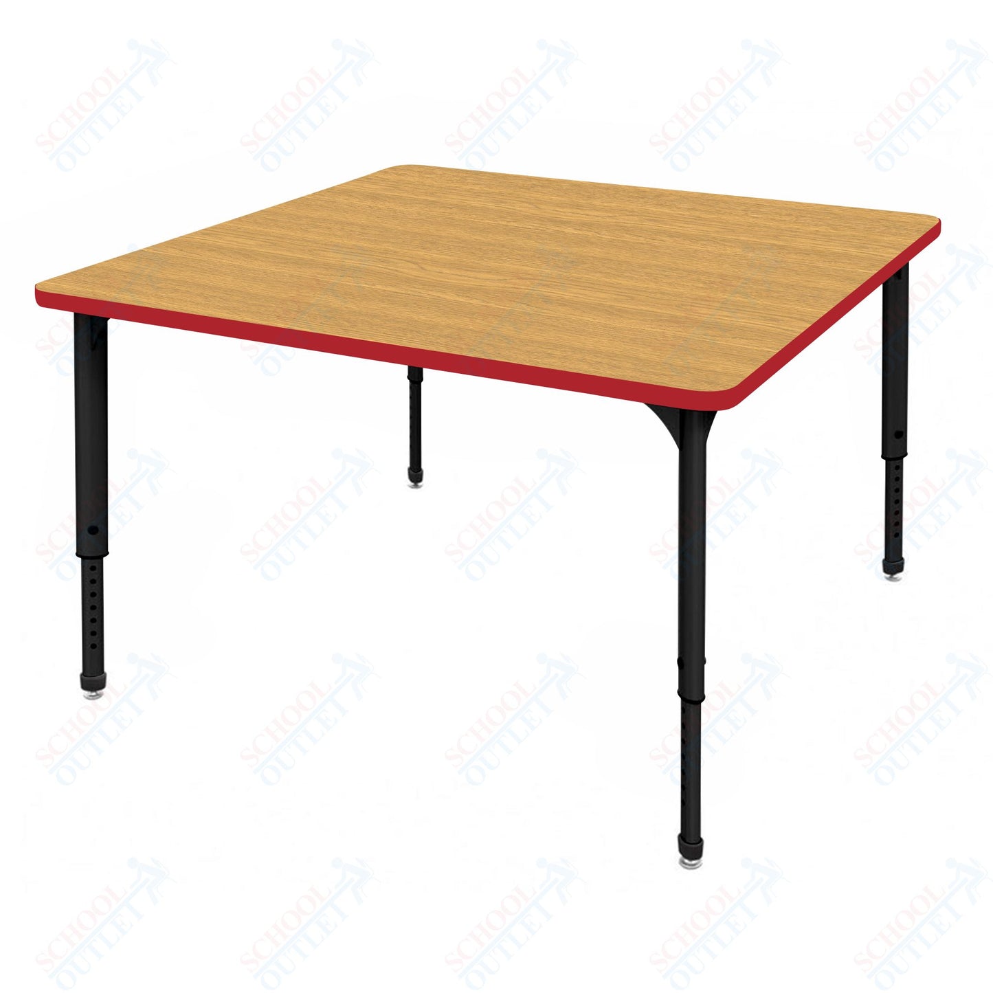 Marco Apex Series 42" Square School Activity Table Adjustable Height 21"-30" (38-2214-MA)
