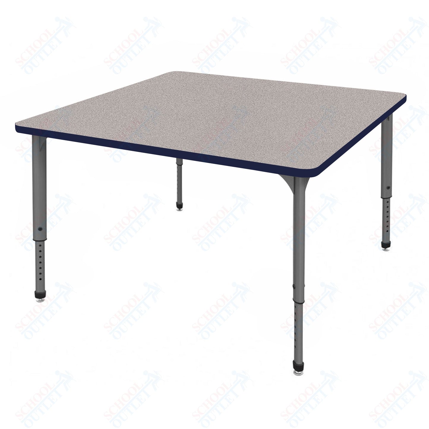 Marco Apex Series 42" Square School Activity Table Adjustable Height 21"-30" (38-2214-MA)