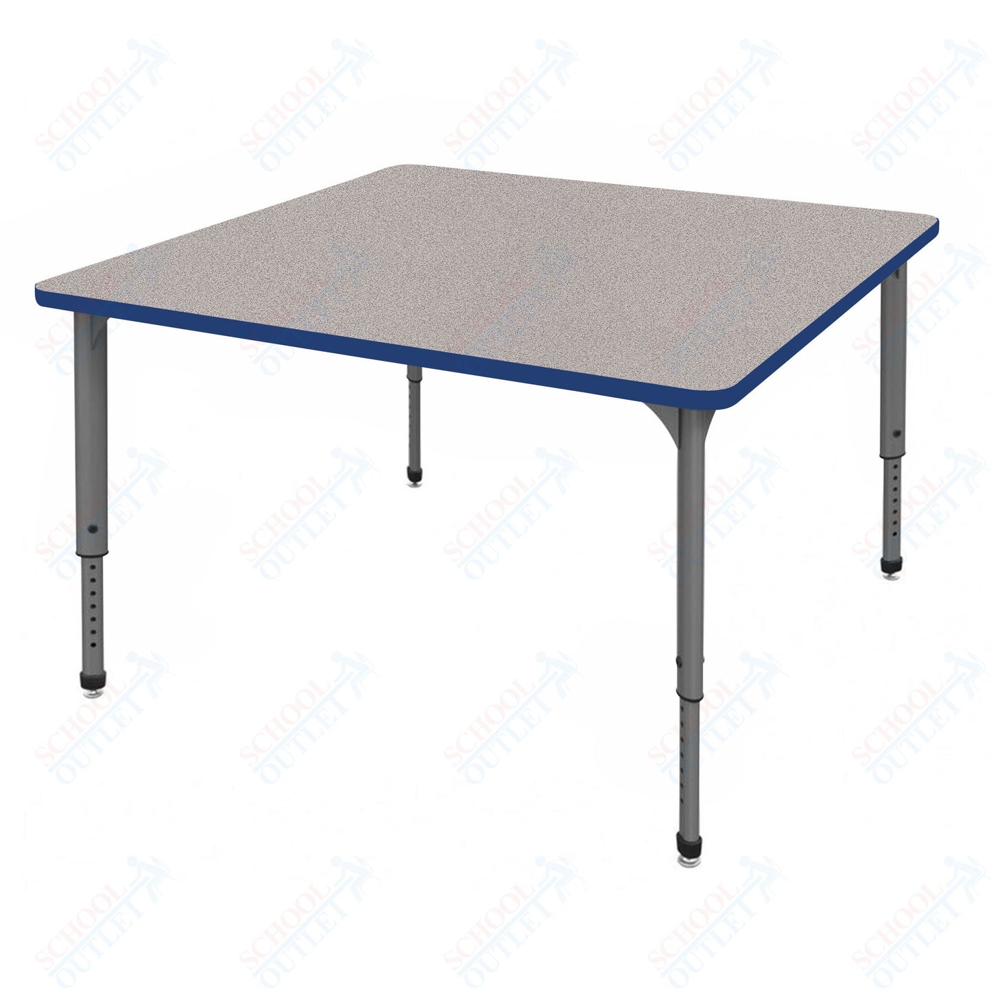 Marco Apex Series 42" Square School Activity Table Adjustable Height 21"-30" (38-2214-MA)