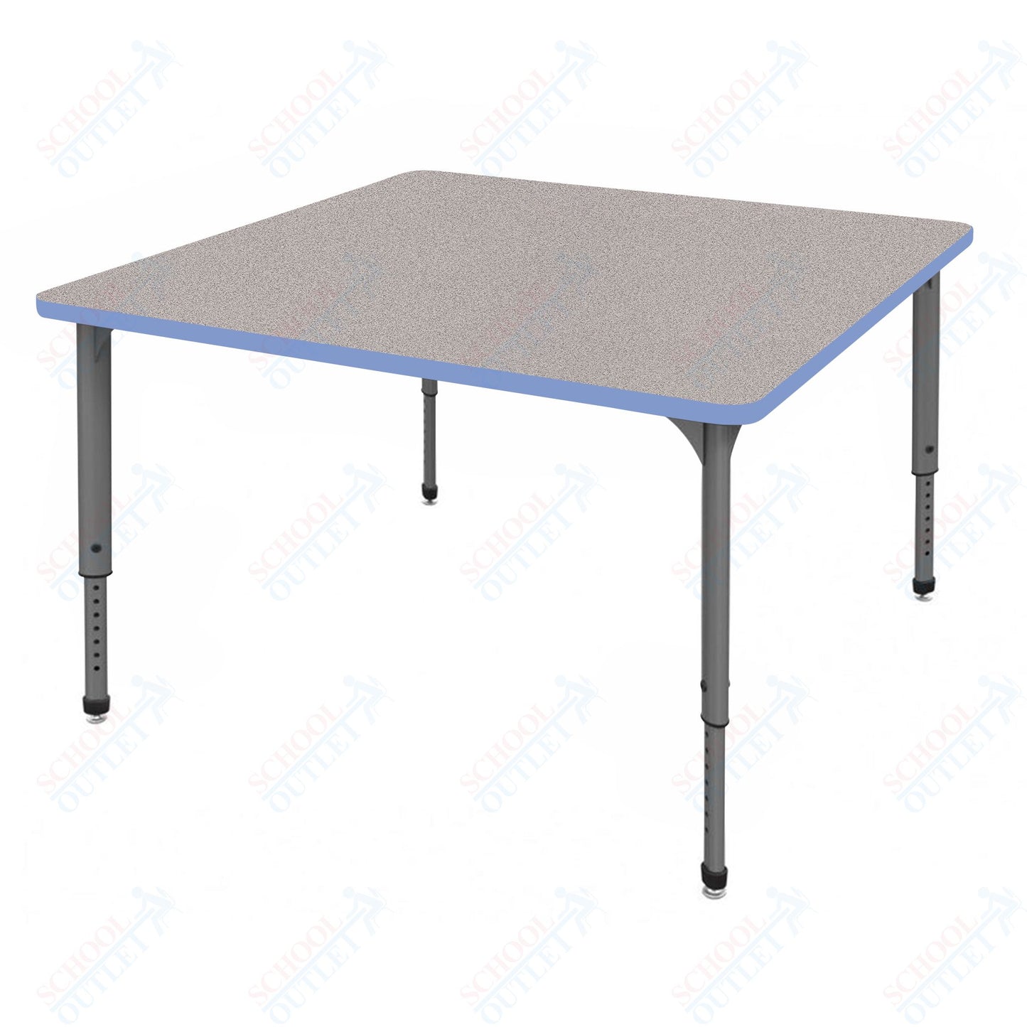 Marco Apex Series 42" Square School Activity Table Adjustable Height 21"-30" (38-2214-MA)