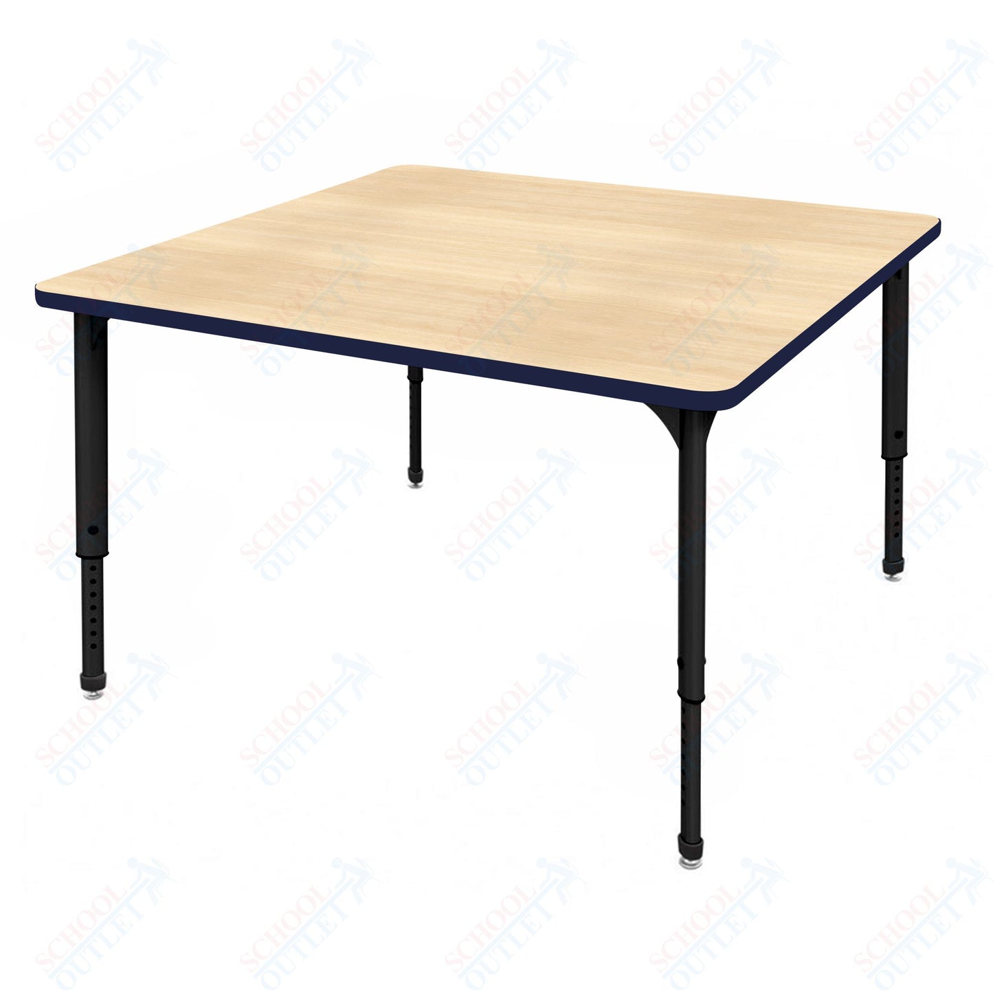 Marco Apex Series 42" Square School Activity Table Adjustable Height 21"-30" (38-2214-MA)