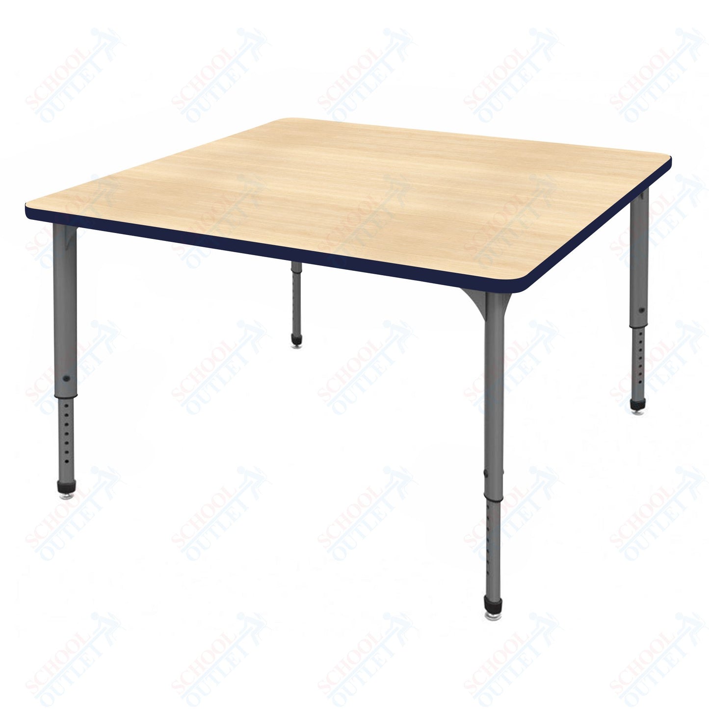 Marco Apex Series 42" Square School Activity Table Adjustable Height 21"-30" (38-2214-MA)