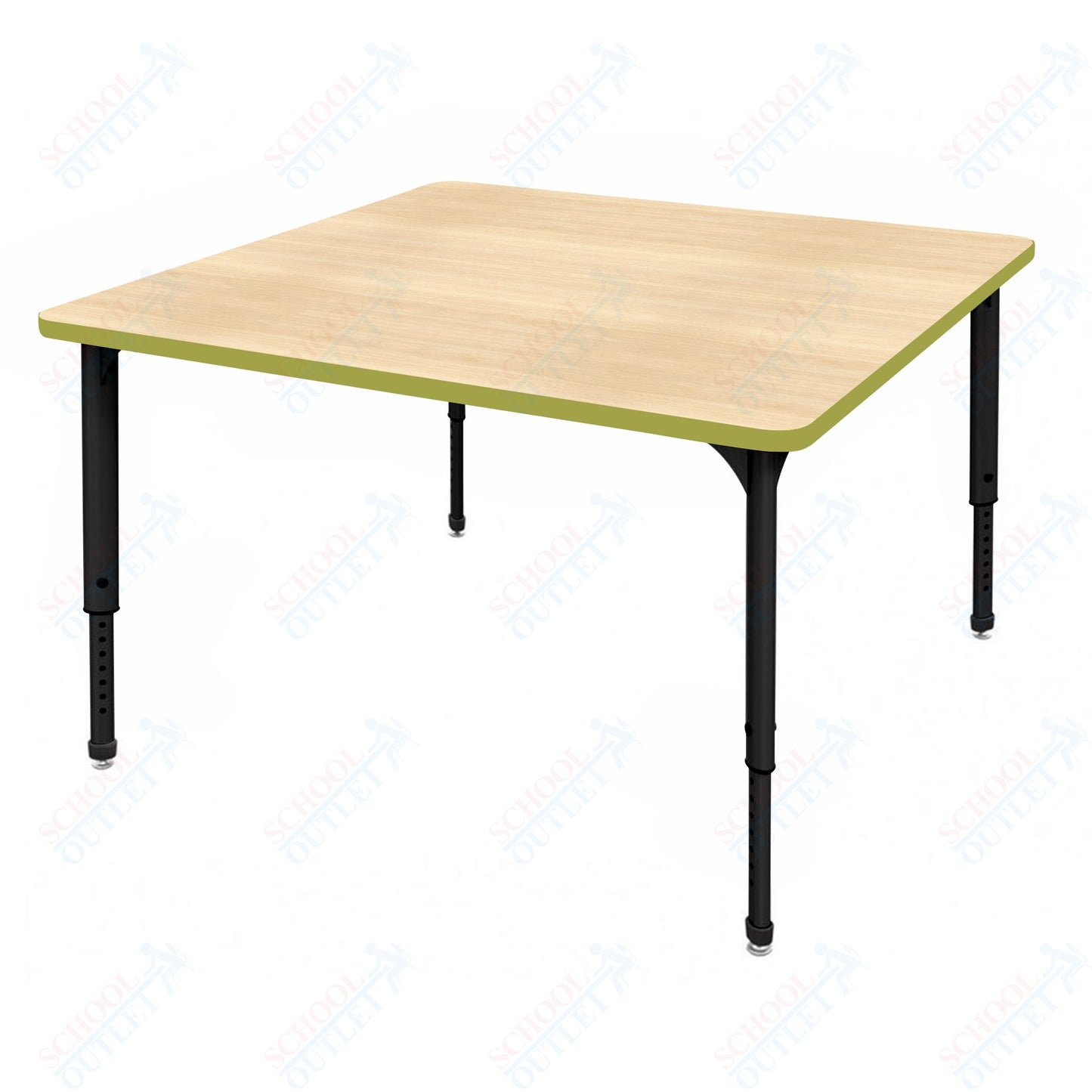 Marco Apex Series 42" Square School Activity Table Adjustable Height 21"-30" (38-2214-MA)