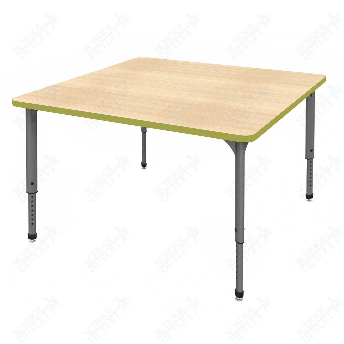 Marco Apex Series 42" Square School Activity Table Adjustable Height 21"-30" (38-2214-MA)
