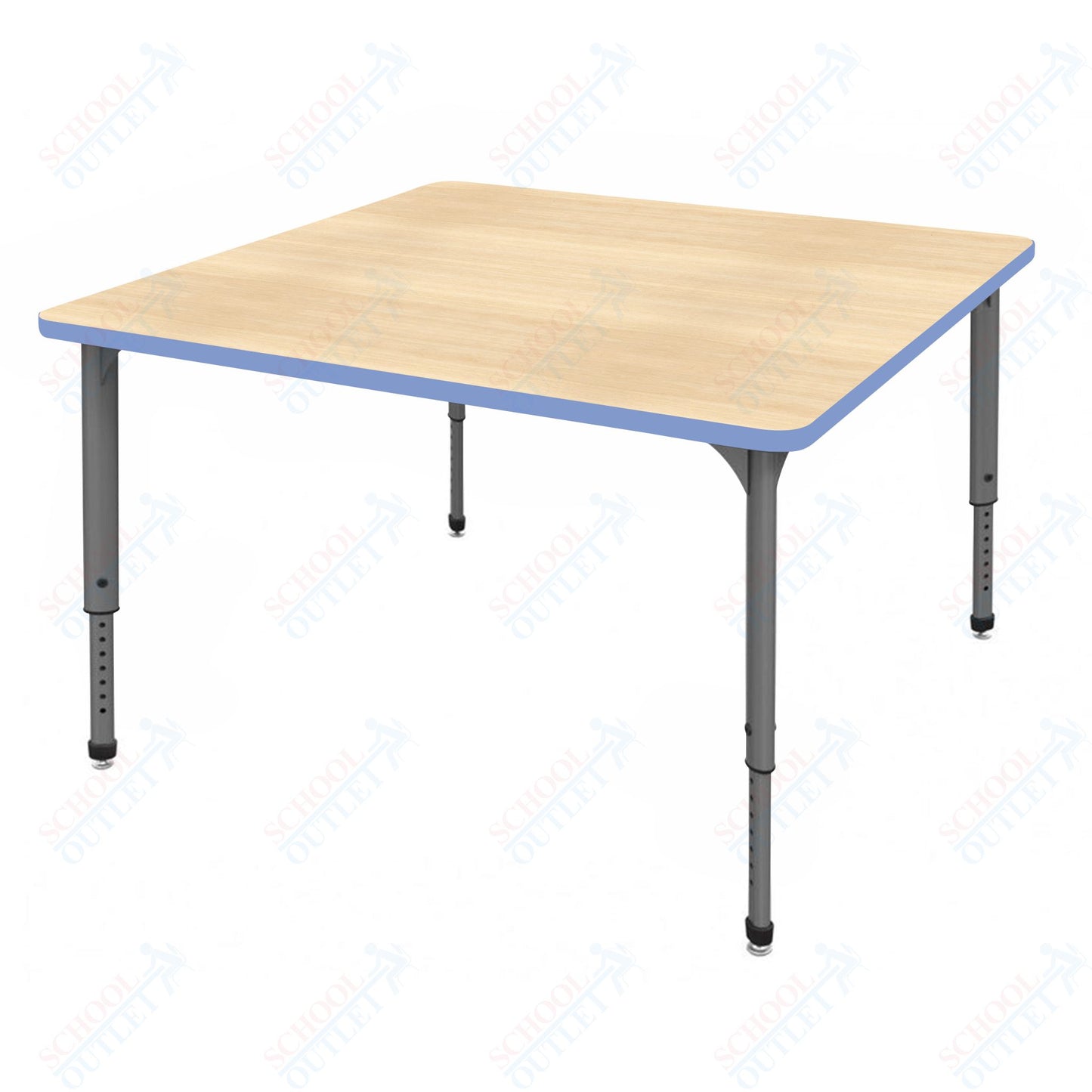 Marco Apex Series 42" Square School Activity Table Adjustable Height 21"-30" (38-2214-MA)