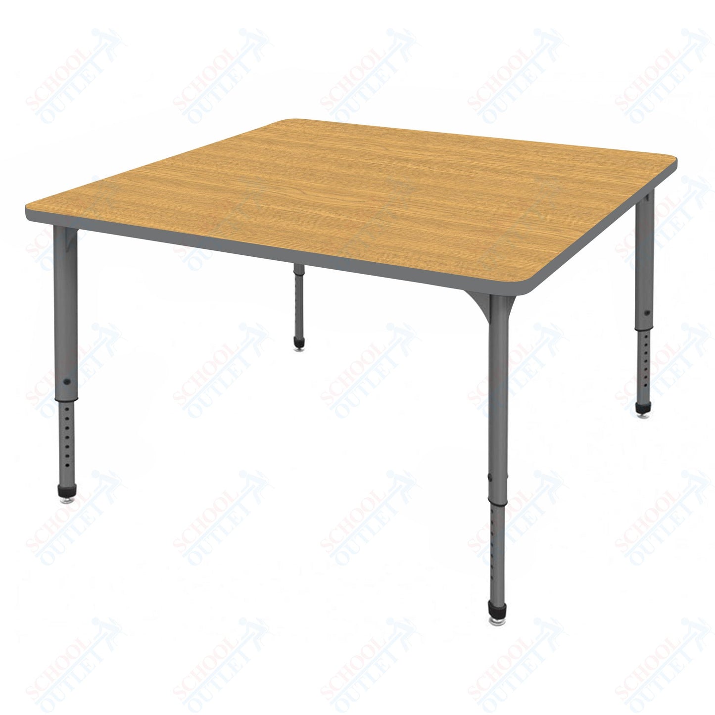 Marco Apex Series 42" Square School Activity Table Adjustable Height 21"-30" (38-2214-MA)