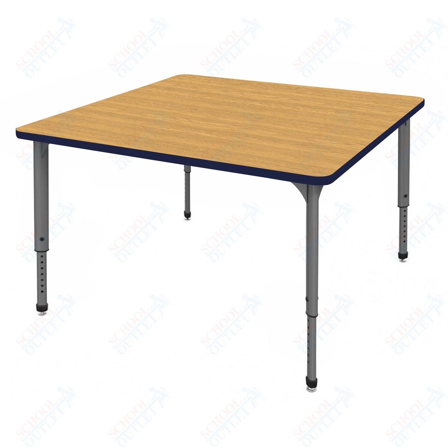 Marco Apex Series 42" Square School Activity Table Adjustable Height 21"-30" (38-2214-MA)
