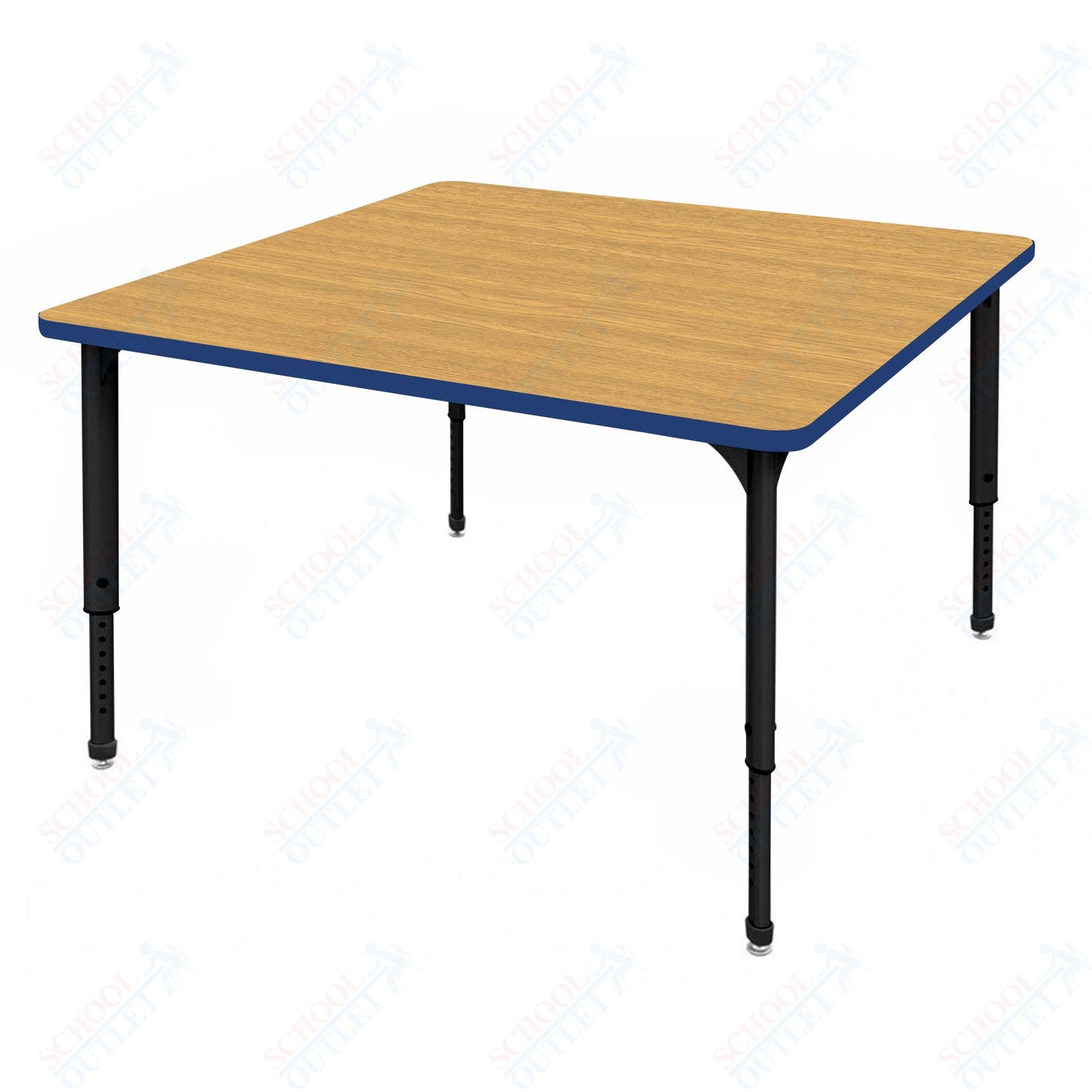 Marco Apex Series 42" Square School Activity Table Adjustable Height 21"-30" (38-2214-MA)