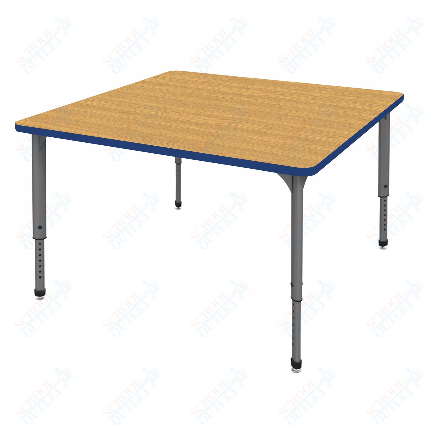 Marco Apex Series 42" Square School Activity Table Adjustable Height 21"-30" (38-2214-MA)