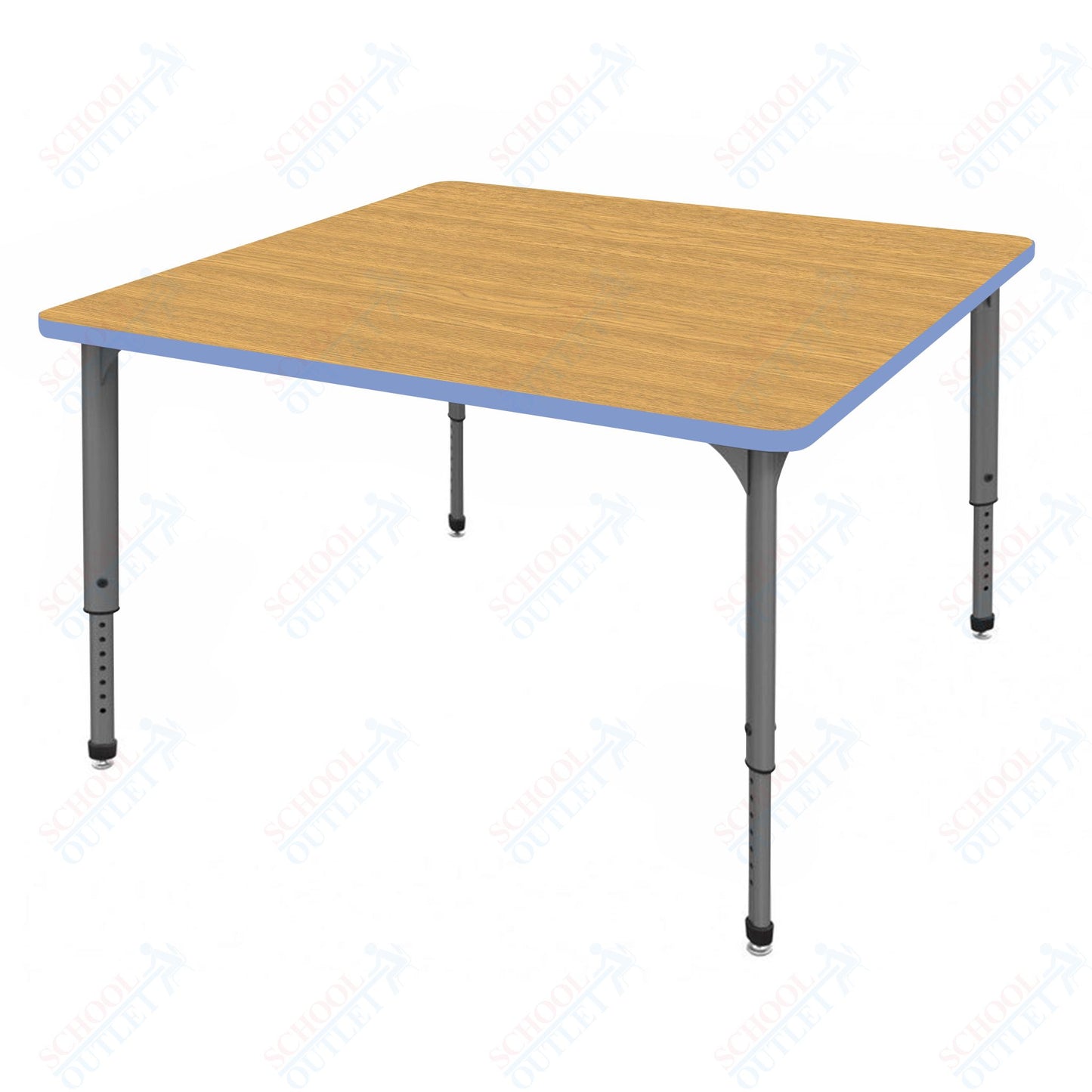 Marco Apex Series 42" Square School Activity Table Adjustable Height 21"-30" (38-2214-MA)