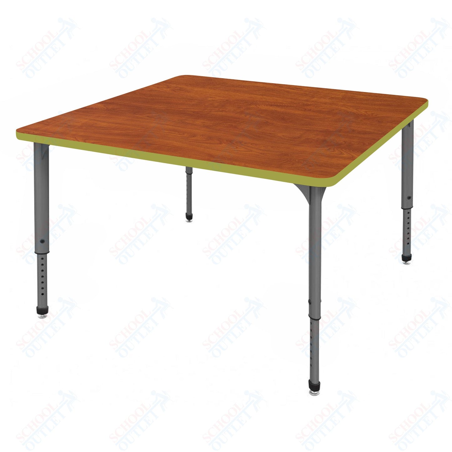 Marco Apex Series 42" Square School Activity Table Adjustable Height 21"-30" (38-2214-MA)