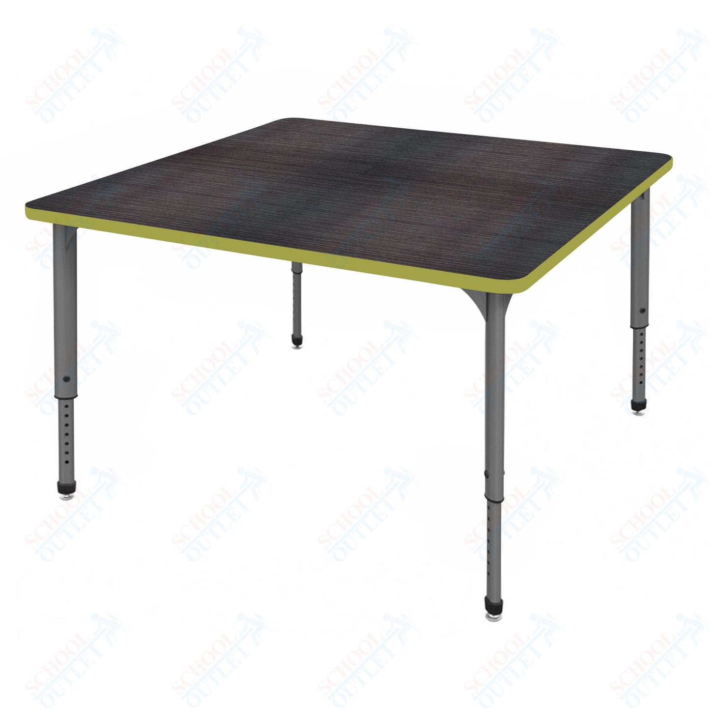 Marco Apex Series 42" Square School Activity Table Adjustable Height 21"-30" (38-2214-MA)