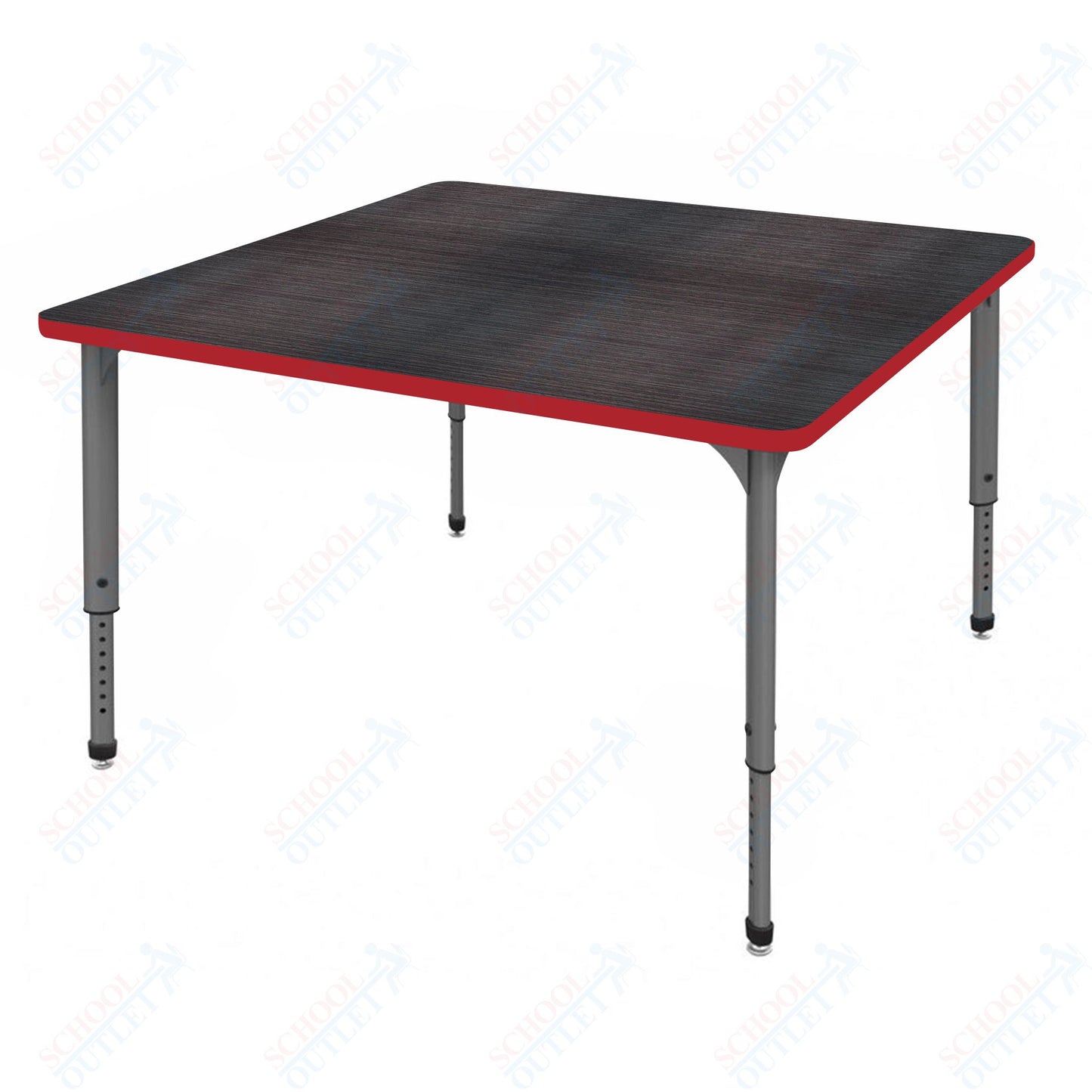 Marco Apex Series 42" Square School Activity Table Adjustable Height 21"-30" (38-2214-MA)