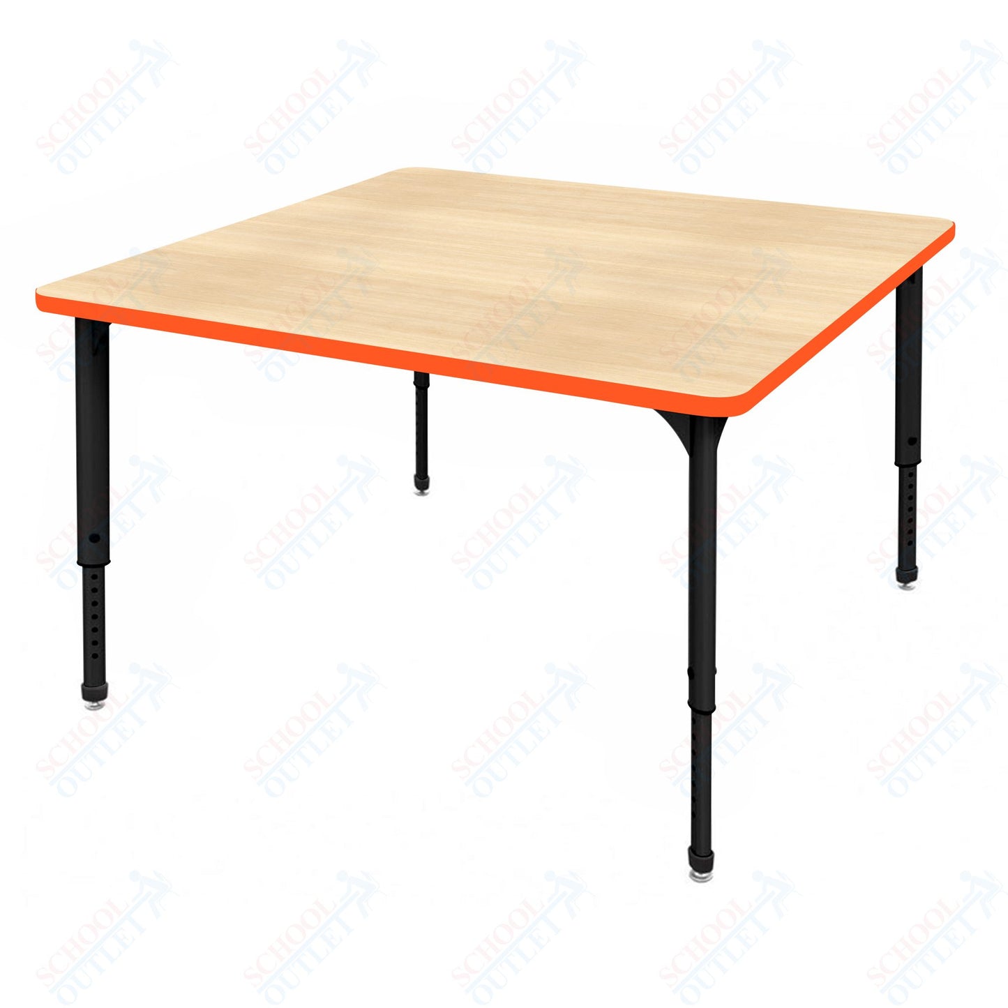 Marco Apex Series 42" Square School Activity Table Adjustable Height 21"-30" (38-2214-MA)