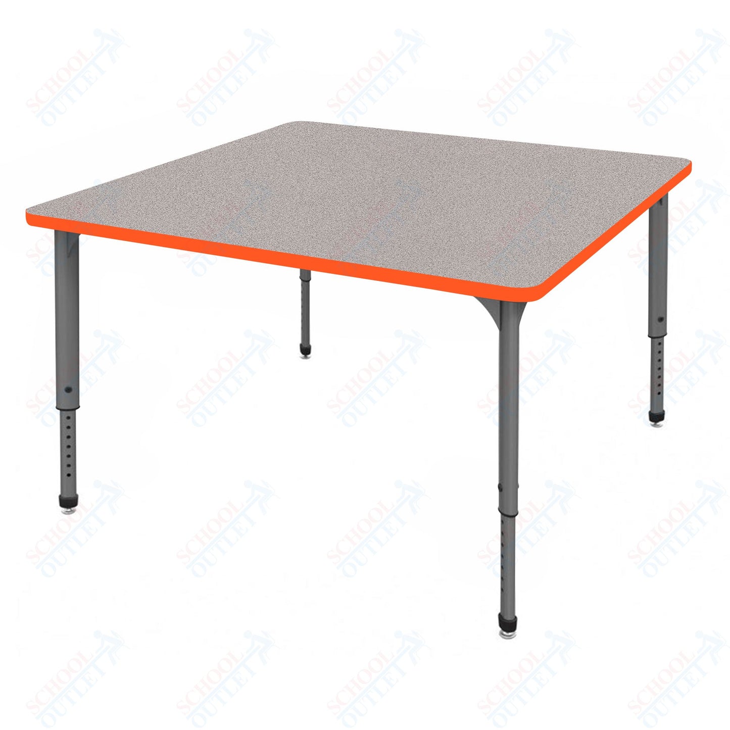 Marco Apex Series 42" Square School Activity Table Adjustable Height 21"-30" (38-2214-MA)