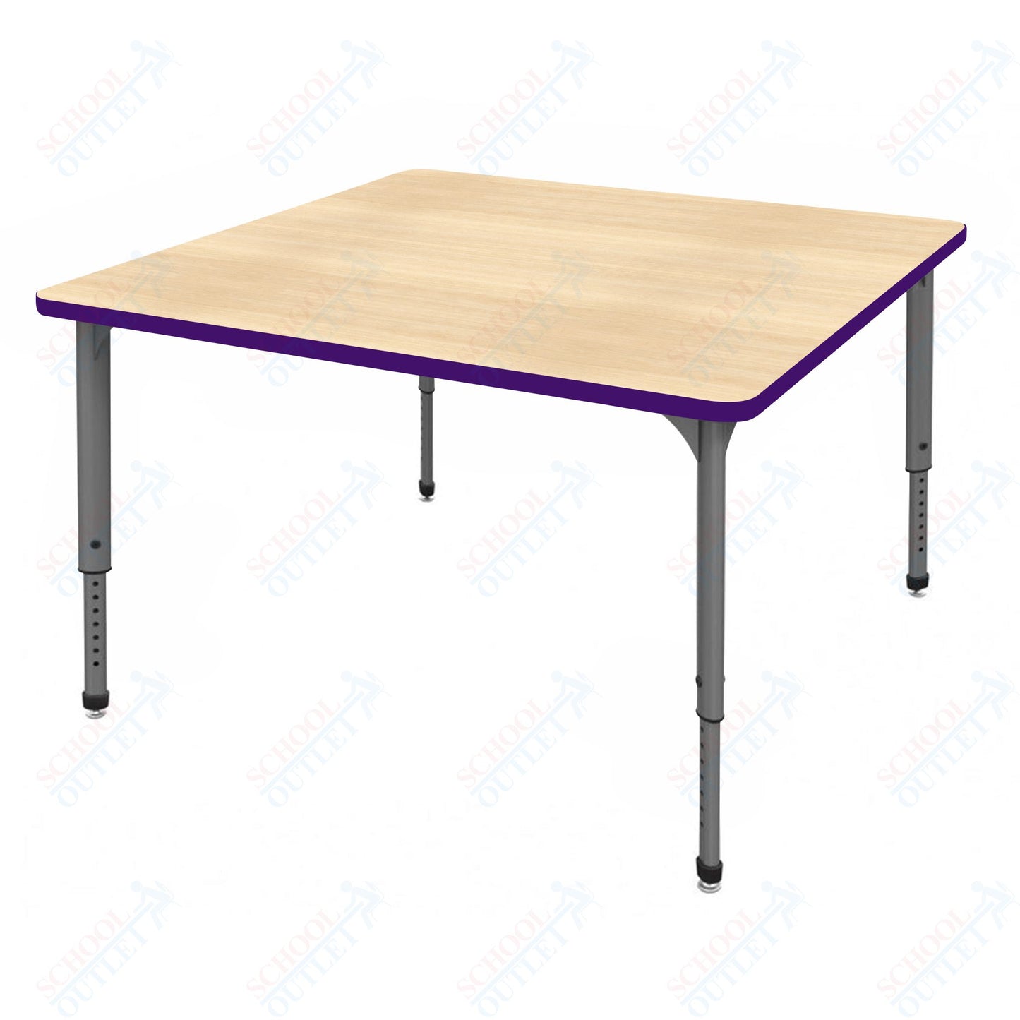 Marco Apex Series 42" Square School Activity Table Adjustable Height 21"-30" (38-2214-MA)