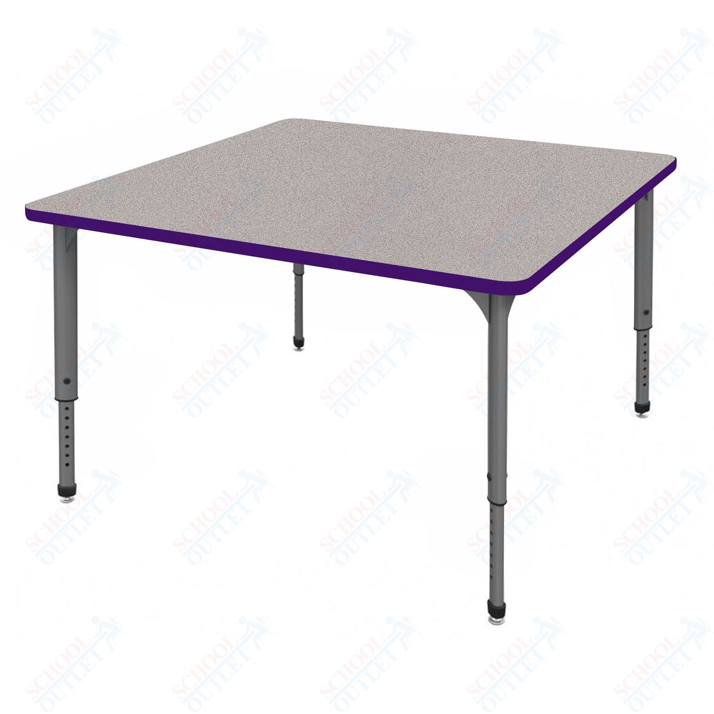 Marco Apex Series 42" Square School Activity Table Adjustable Height 21"-30" (38-2214-MA)