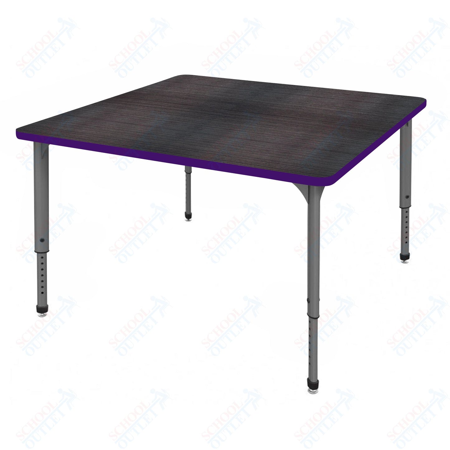 Marco Apex Series 42" Square School Activity Table Adjustable Height 21"-30" (38-2214-MA)