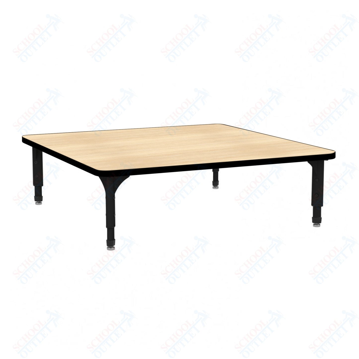 Marco 48" Square Floor Table Adjustable Height 12"-15" (38-2216-MC)