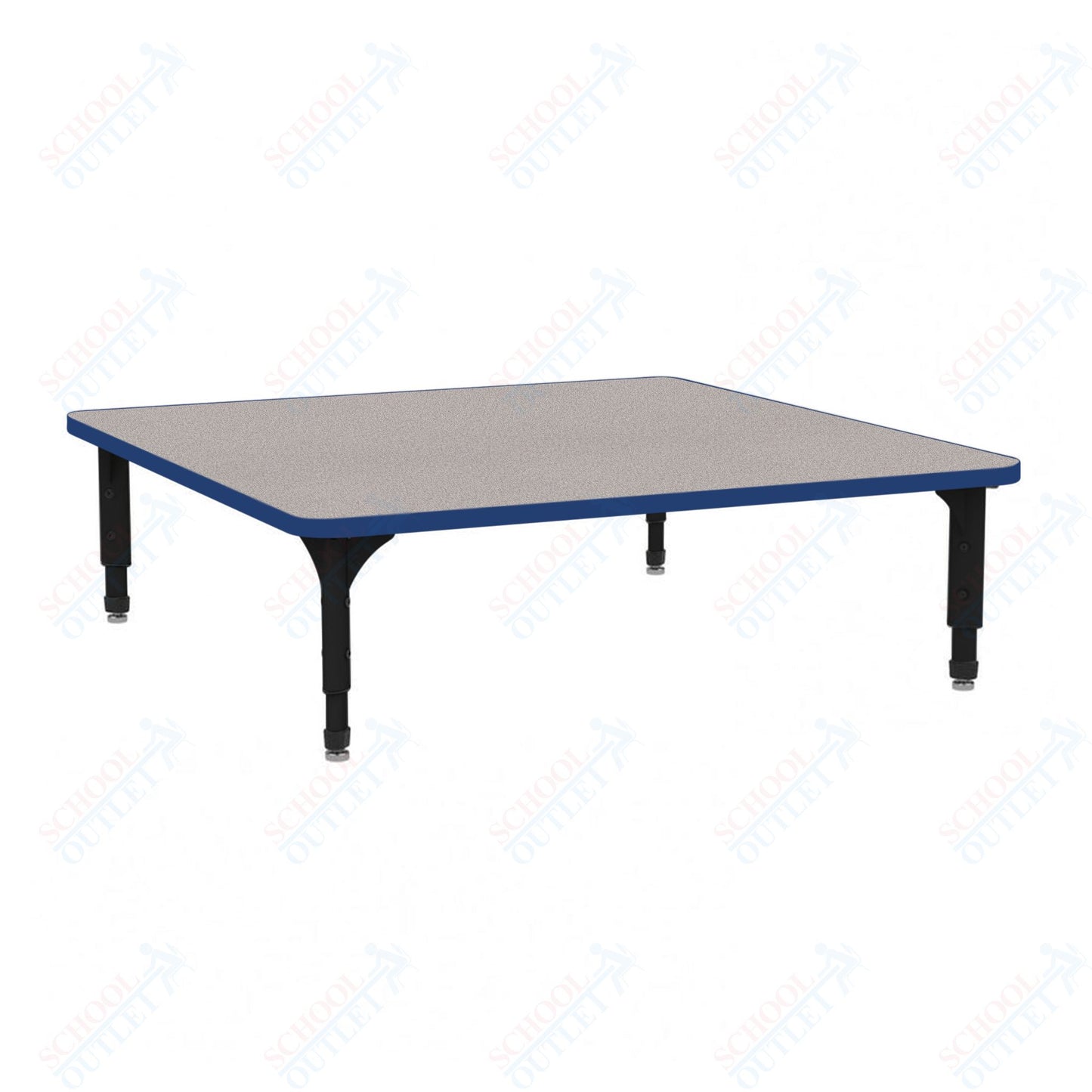 Marco 48" Square Floor Table Adjustable Height 12"-15" (38-2216-MC)
