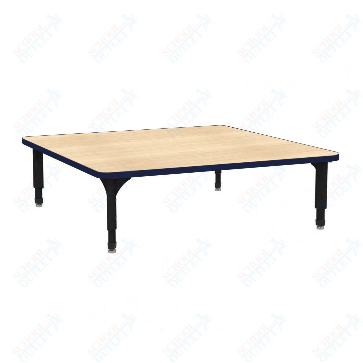 Marco 48" Square Floor Table Adjustable Height 12"-15" (38-2216-MC)