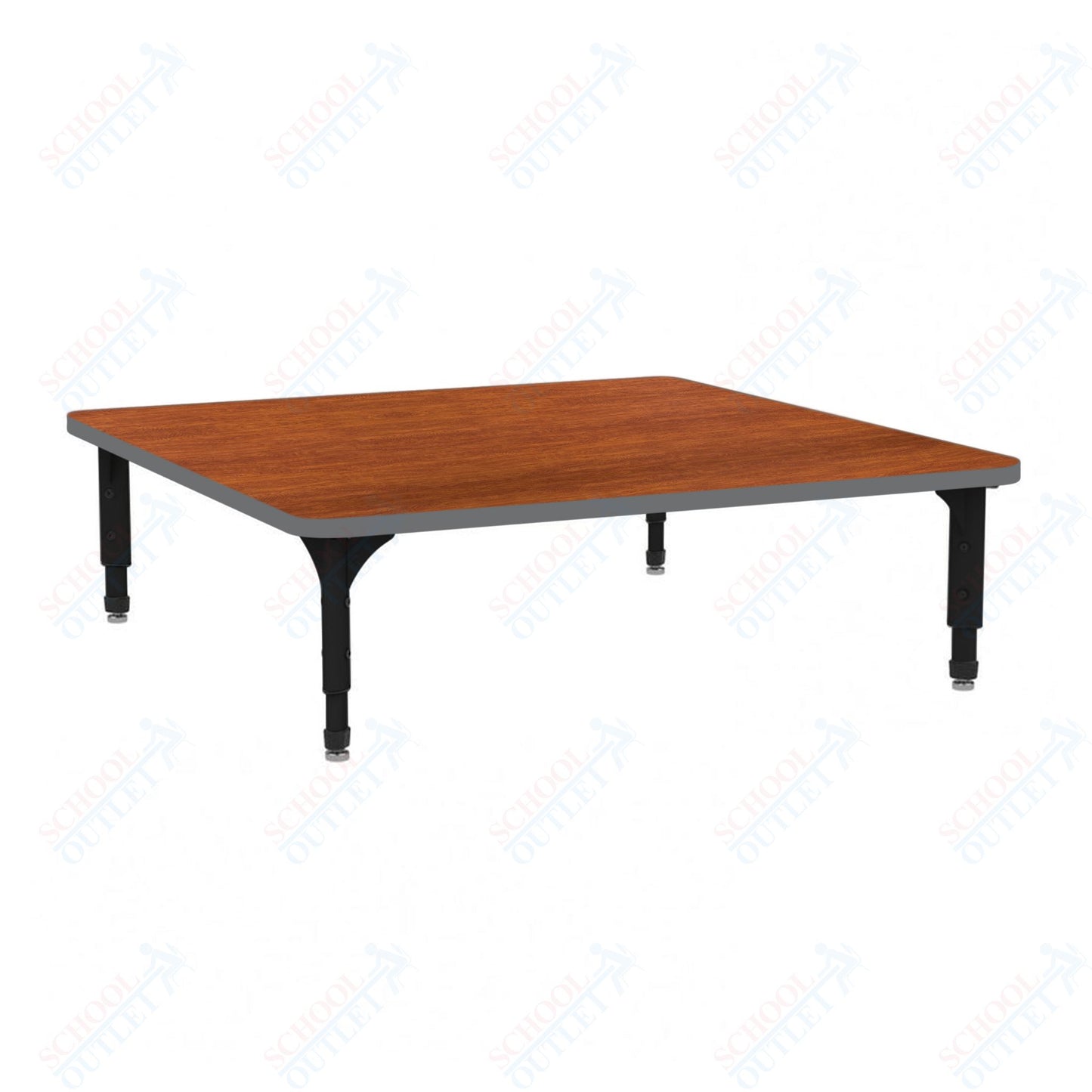Marco 48" Square Floor Table Adjustable Height 12"-15" (38-2216-MC)