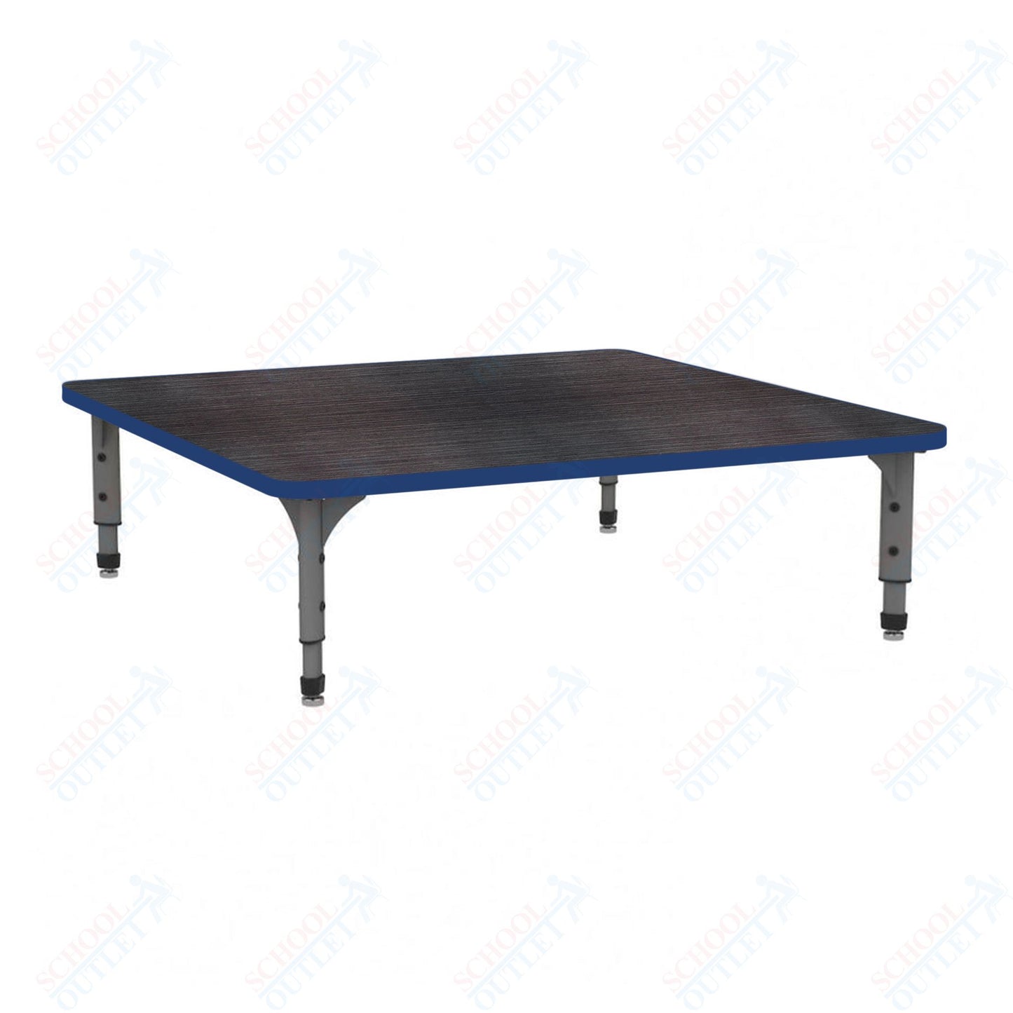 Marco 48" Square Floor Table Adjustable Height 12"-15" (38-2216-MC)
