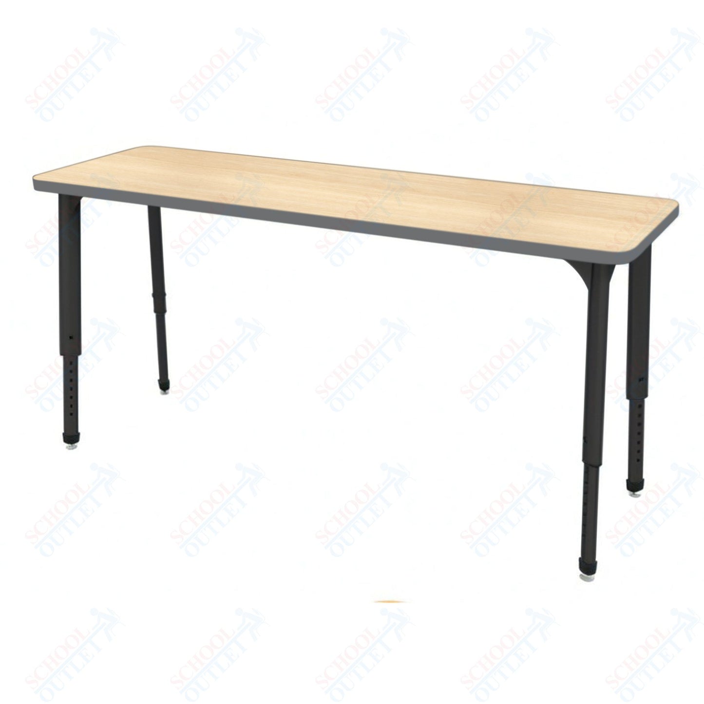 Marco Apex Series Rectangle Collaborative Student Desk 20" x 60" Adjustable Height 21"-30" (38-2222-MA)