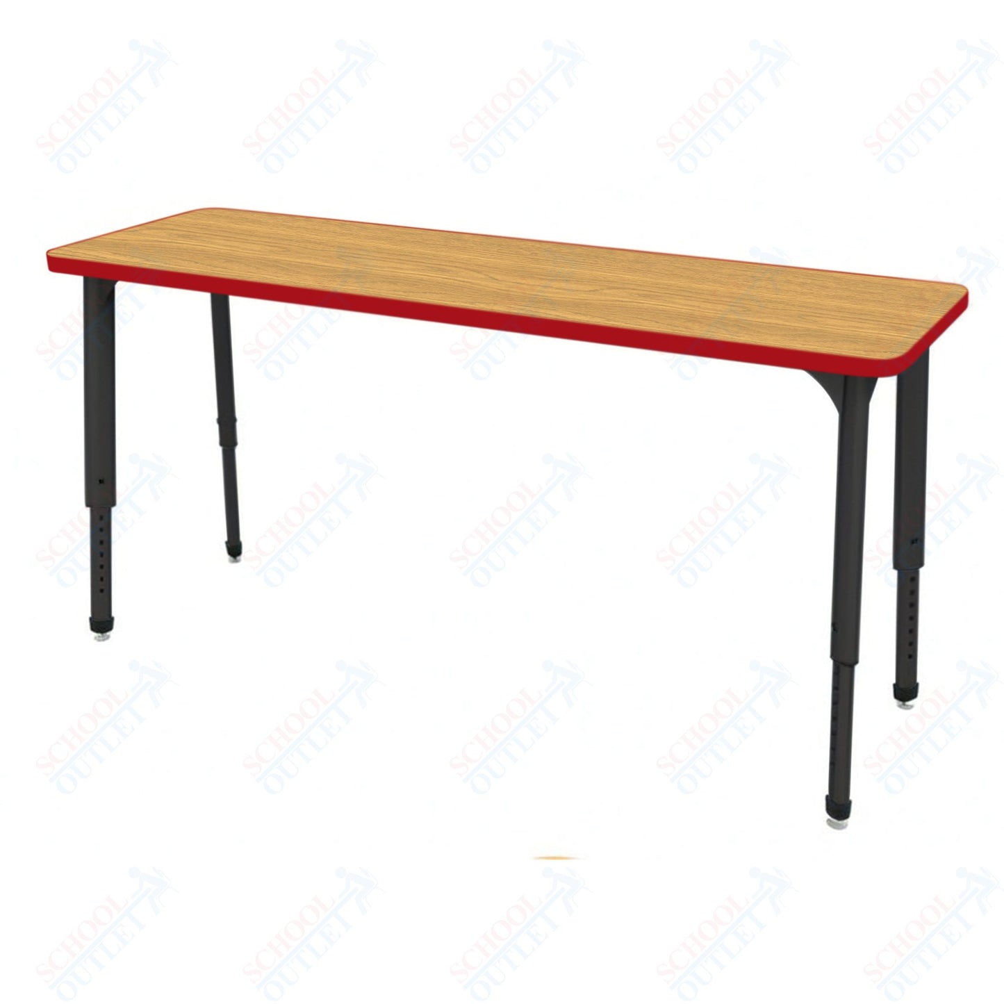 Marco Apex Series Rectangle Collaborative Student Desk 20" x 60" Adjustable Height 21"-30" (38-2222-MA)