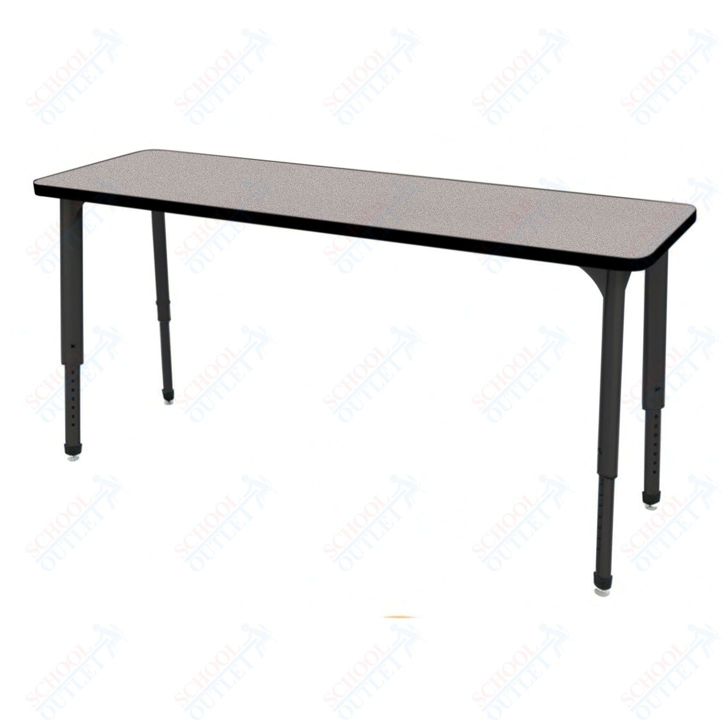 Marco Apex Series Rectangle Collaborative Student Desk 20" x 60" Adjustable Height 21"-30" (38-2222-MA)