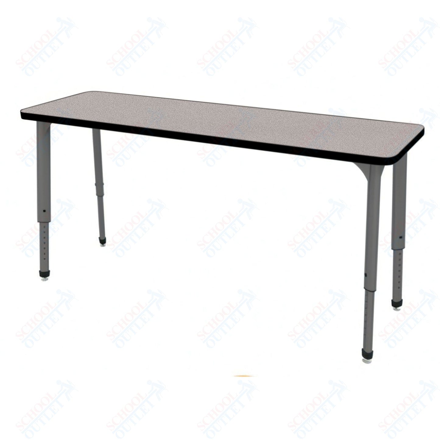 Marco Apex Series Rectangle Collaborative Student Desk 20" x 60" Adjustable Height 21"-30" (38-2222-MA)