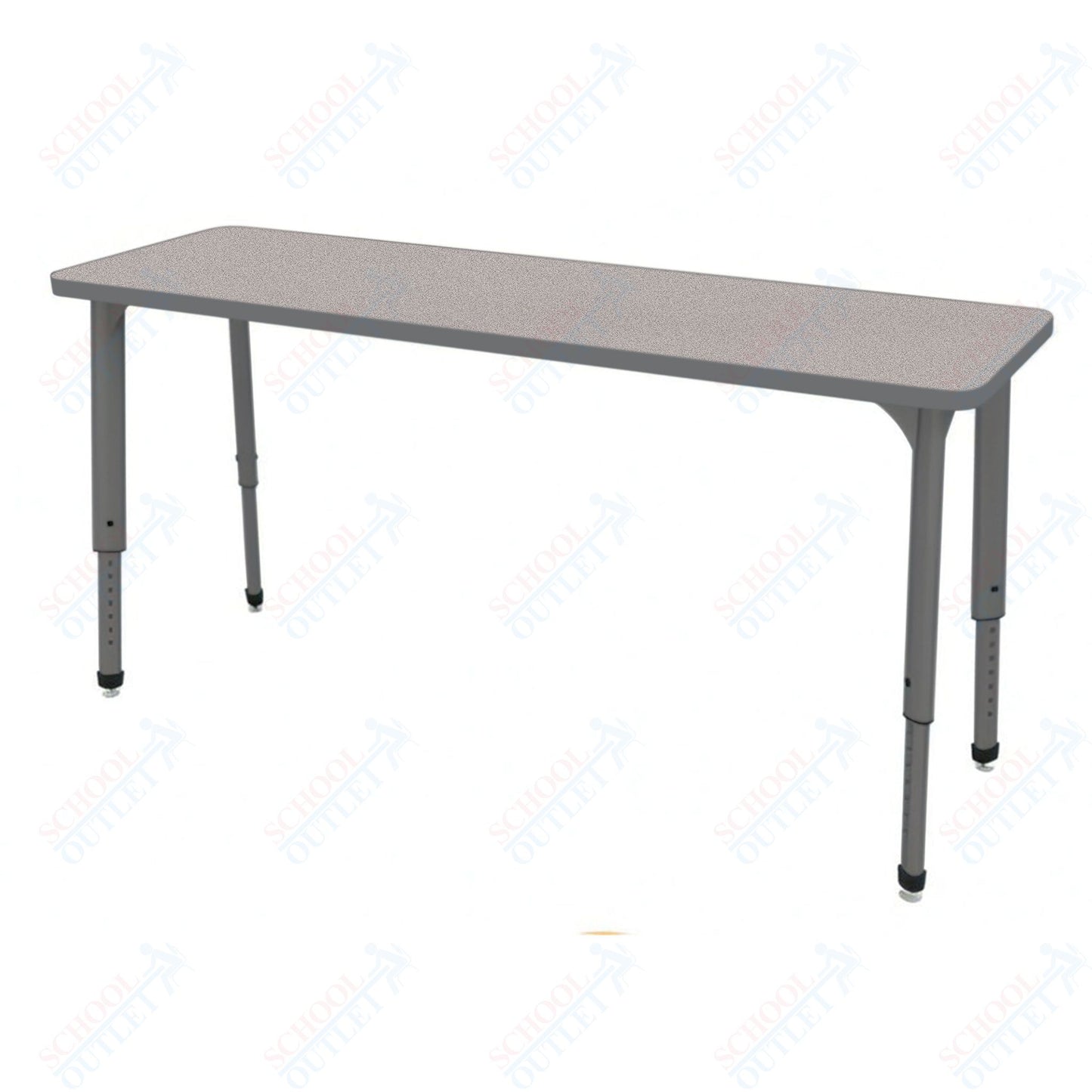 Marco Apex Series Rectangle Collaborative Student Desk 20" x 60" Adjustable Height 21"-30" (38-2222-MA)