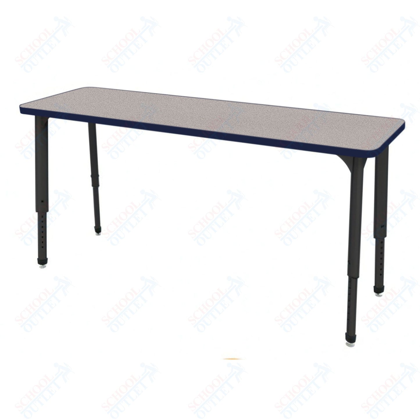Marco Apex Series Rectangle Collaborative Student Desk 20" x 60" Adjustable Height 21"-30" (38-2222-MA)
