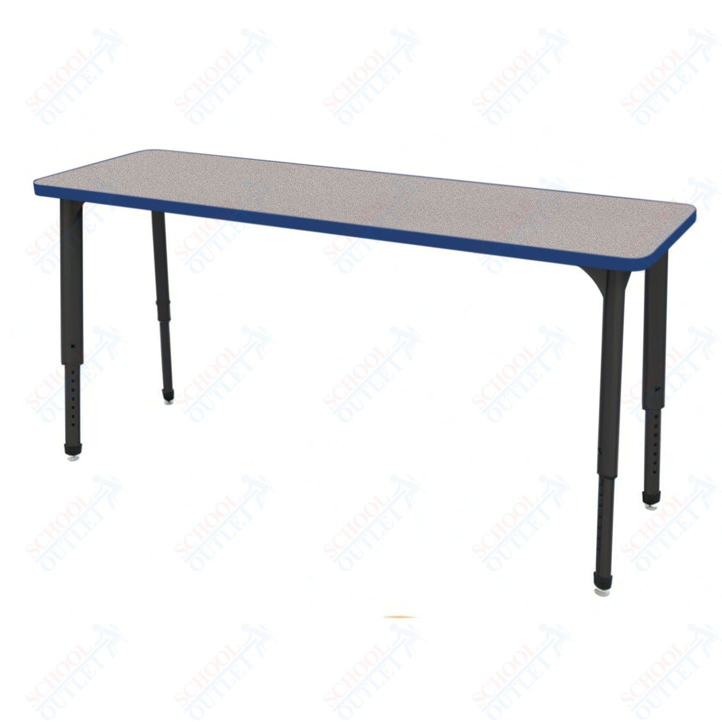 Marco Apex Series Rectangle Collaborative Student Desk 20" x 60" Adjustable Height 21"-30" (38-2222-MA)