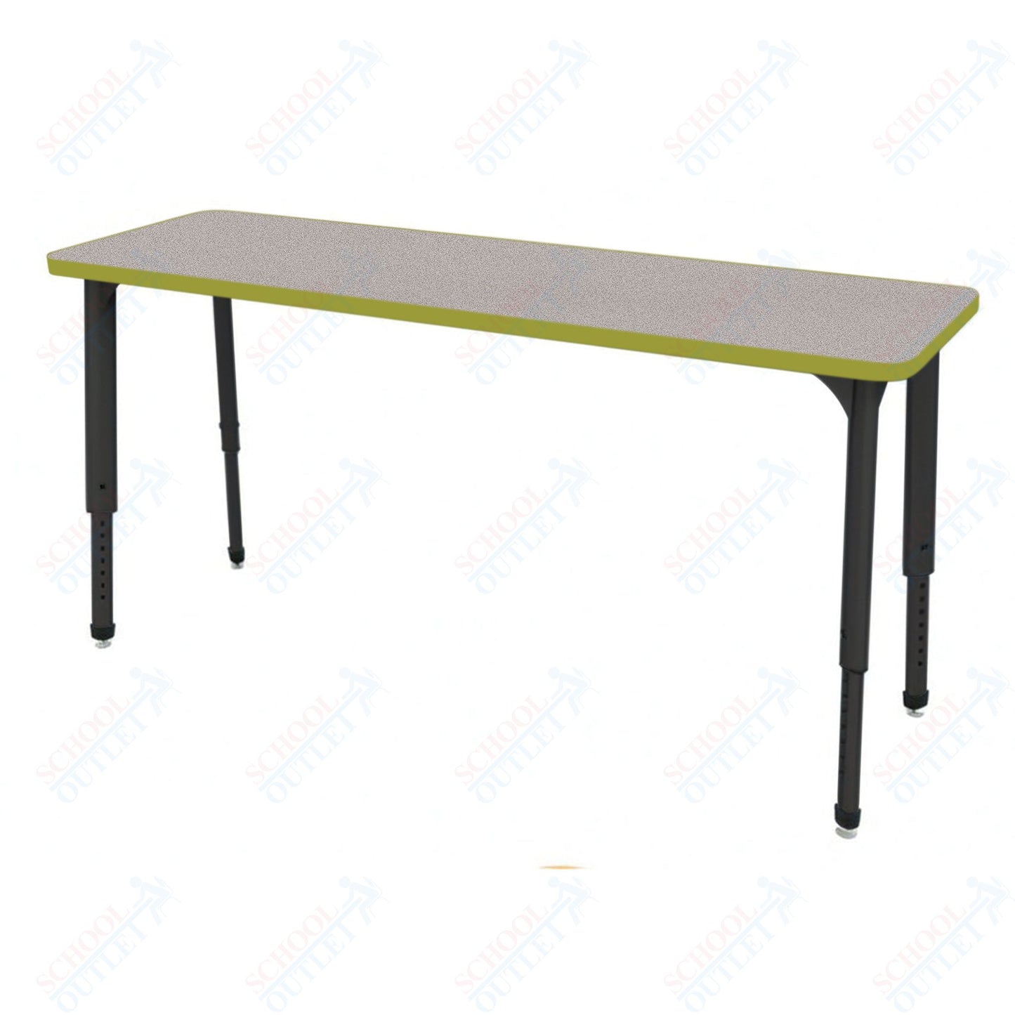 Marco Apex Series Rectangle Collaborative Student Desk 20" x 60" Adjustable Height 21"-30" (38-2222-MA)