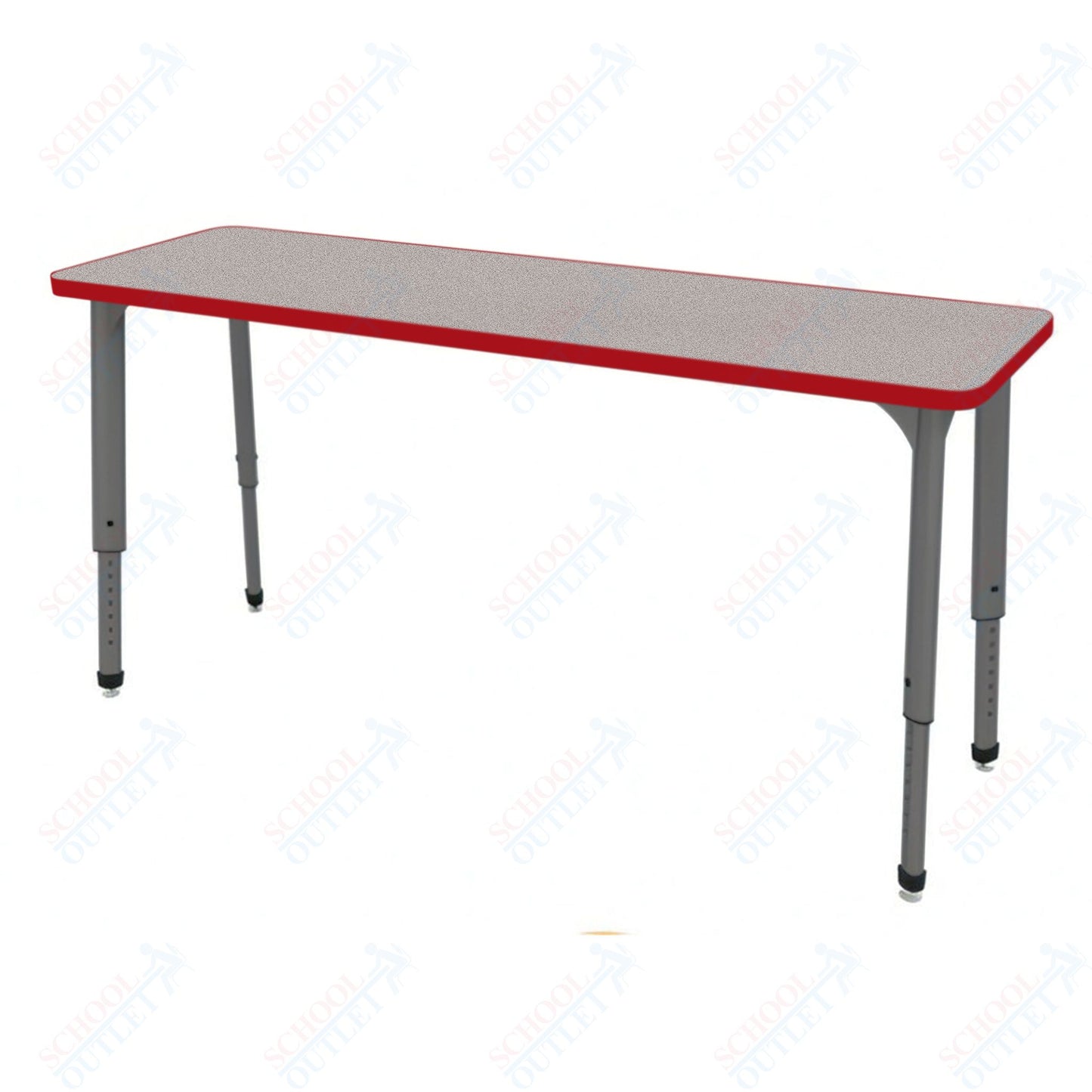 Marco Apex Series Rectangle Collaborative Student Desk 20" x 60" Adjustable Height 21"-30" (38-2222-MA)