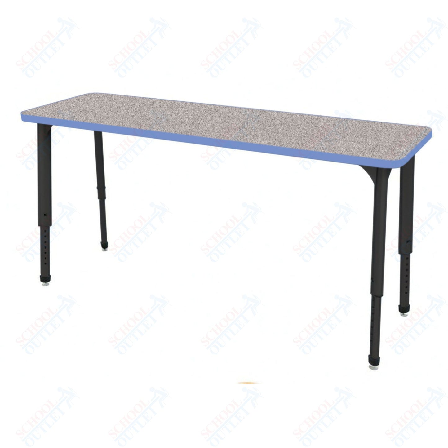Marco Apex Series Rectangle Collaborative Student Desk 20" x 60" Adjustable Height 21"-30" (38-2222-MA)