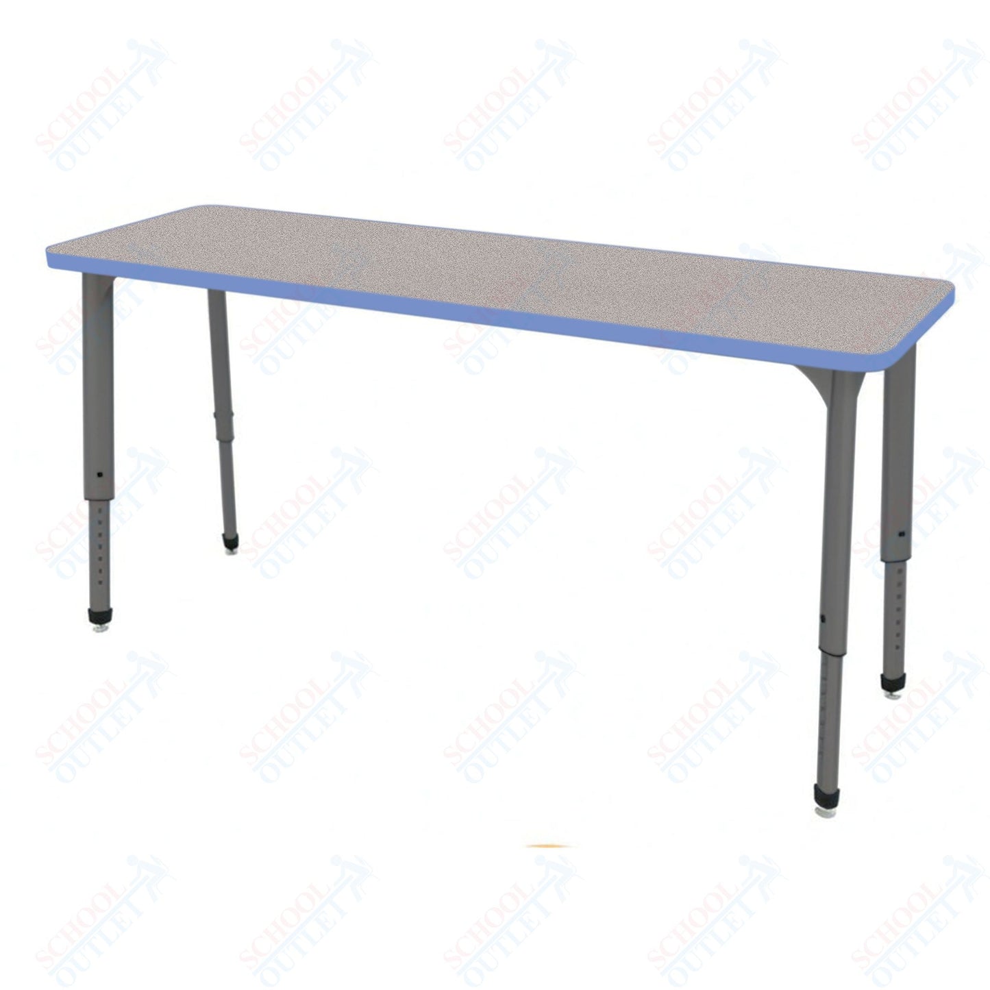Marco Apex Series Rectangle Collaborative Student Desk 20" x 60" Adjustable Height 21"-30" (38-2222-MA)
