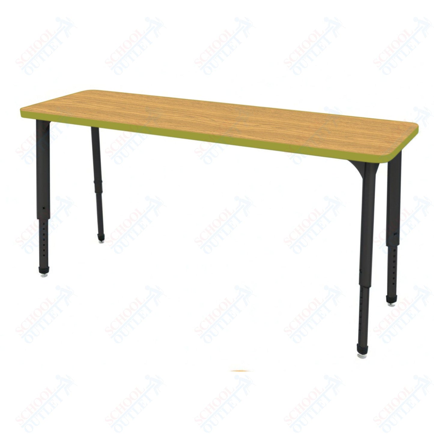 Marco Apex Series Rectangle Collaborative Student Desk 20" x 60" Adjustable Height 21"-30" (38-2222-MA)