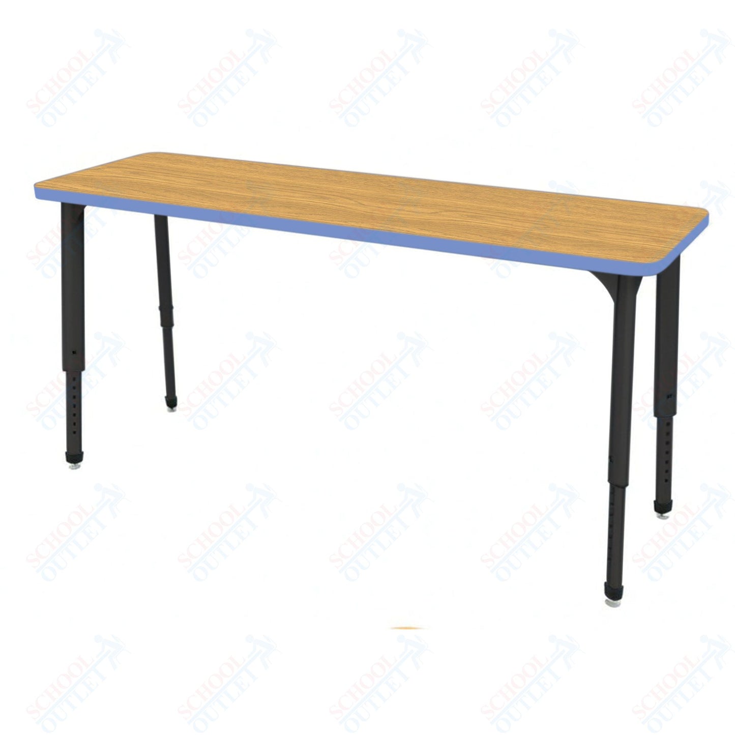 Marco Apex Series Rectangle Collaborative Student Desk 20" x 60" Adjustable Height 21"-30" (38-2222-MA)
