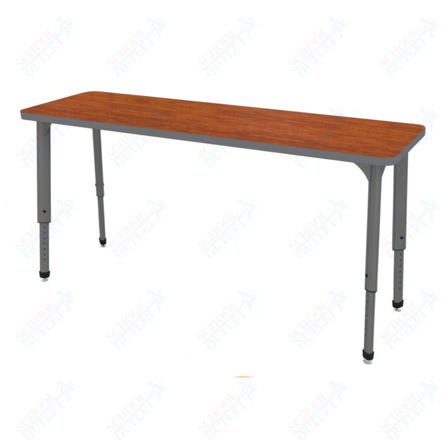 Marco Apex Series Rectangle Collaborative Student Desk 20" x 60" Adjustable Height 21"-30" (38-2222-MA)